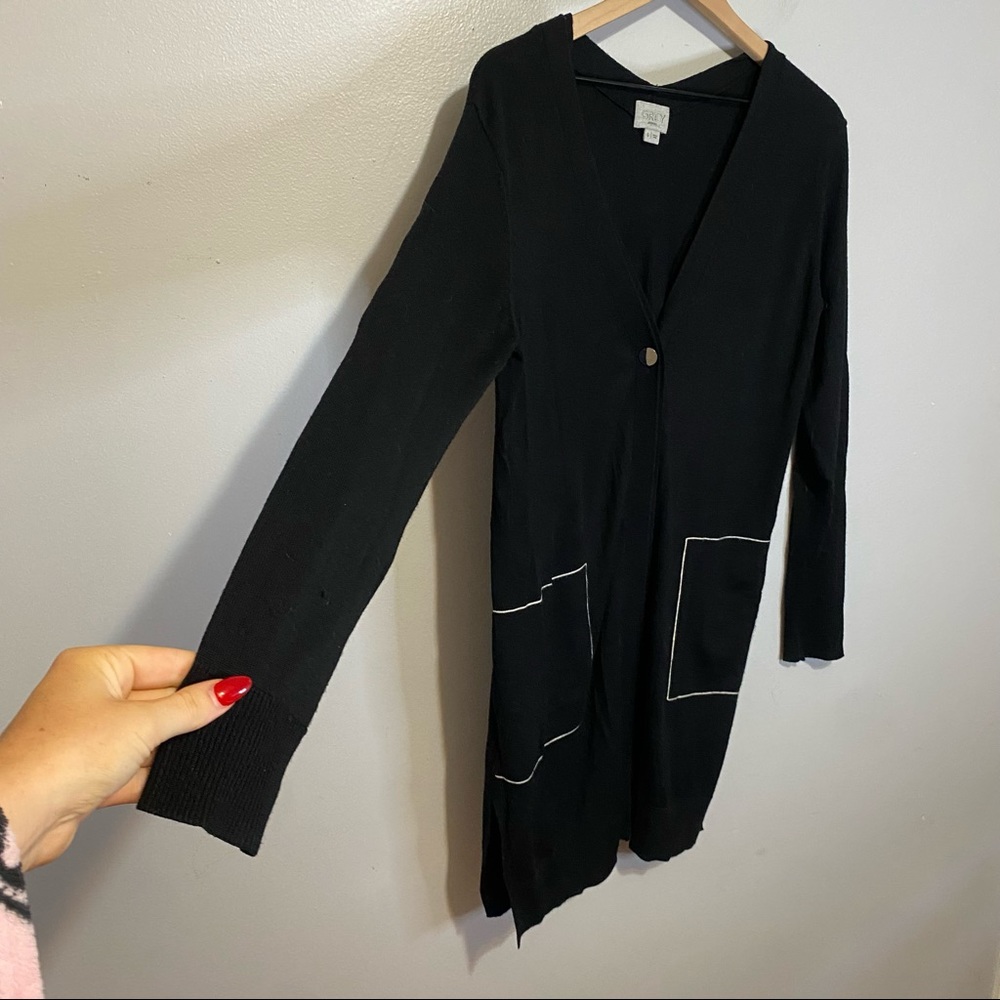 Jason Wu Grey Merino Wool Button Front Cardigan L… - image 4